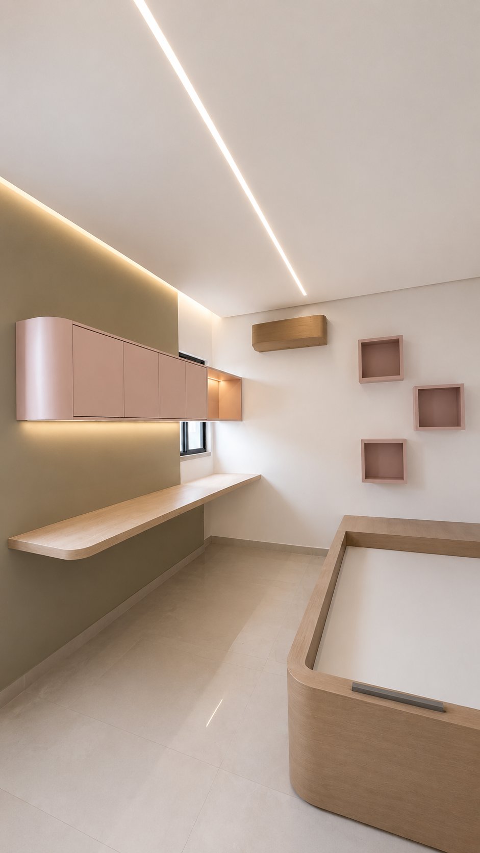 Quarto jovem iluminado finalizado